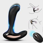 HPW086-M1241-1-Remote-Controlled-Silicone-Multi-functional-Anal-Vibrator-Prostate-Massager-black-playing