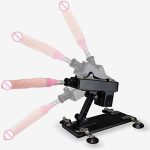 HPW122-L1339-Amart-Automatic-Sex-Machine-Thrusting-Vibrating-Simulation-Dildo-black-side-view