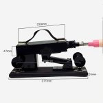 HPW122-L1339-Amart-Automatic-Sex-Machine-Thrusting-Vibrating-Simulation-Dildo-black-size