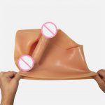 HPW123-D0156-2-Wearable-Silicone-Pants-with-Scrotum-Dildo-sex-toys-side-view