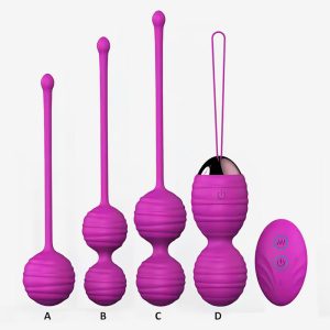 HPW135-L311-ABCD-Romote-Controlled-Kegel-Exercise-Weights-Kit-Vaginal-Training-Balls-purple-principal-view