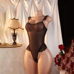 HPW303-NY-Y1197-Summer-black-see-through-sexy-jumpsuit-right front-view