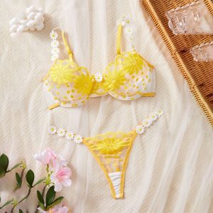 HPW307-NY-1185-Small-Floral-Embroidery-Wire-Bra-Set-front-view
