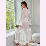 HPW309-NY-1165-Pleated-trumpet-sleeve-long-robe-back-view