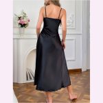 HPW311-NY-Y1009H-V-neck-slit-sexy-suspender-skirt-back-view