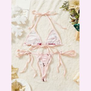 HPW326-NY-Y1004P-Christmas-halter-neck-tie-sexy-lingerie-set-front-view