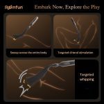 Electric shock punishment SM props female leather whip training whip playing