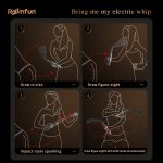 Electric shock punishment SM props female leather whip training whip playing1