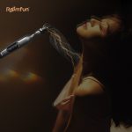 Electric shock punishment SM props female leather whip training whip right side view