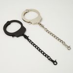 Single alloy bondage lingerie handcuffs and shackles SM prop principal view