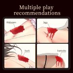 Skull-shaped low-temperature candle with dark drip wax fragrance playing